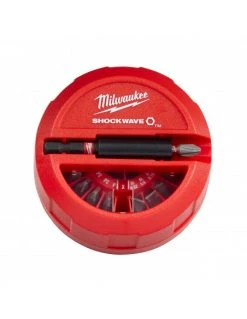 Coffret D'embouts Puck Aimanté 15 Pièces Schockwave | 4932430904 - Milwaukee | IFD Outillage