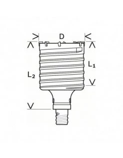 Couronne-trépan SDS-max-9 Diam 100 X 80mm - 2608580524 - Bosch | IFD Outillage -Promos Perceuse - Visseuse Boutique couronne trepan sds max 9 diam 100 x 80mm 2608580524 bosch 2