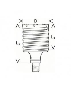 Couronne-trépan SDS-max-9 Diam 50 X 80mm - 2608580519 - Bosch | IFD Outillage -Promos Perceuse - Visseuse Boutique couronne trepan sds max 9 diam 50 x 80mm 2608580519 bosch 2