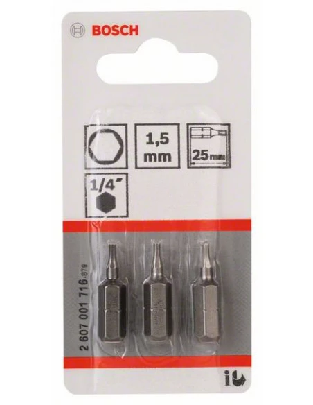 Pack 3 Embouts De Vissage 6 Pans Creux Extra-dure HEX 1.5 Longueur 25 Mm | 2607001716 - Bosch | IFD Outillage 4 Pack 3 Embouts De Vissage 6 Pans Creux Extra-dure HEX 1.5 Longueur 25 Mm | 2607001716 - Bosch | IFD Outillage – Image 2