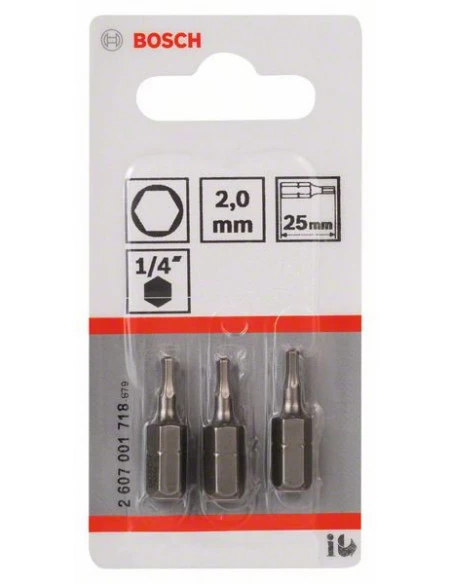 Pack 3 Embouts De Vissage 6 Pans Creux Extra-dure HEX 2.0 Longueur 25 Mm | 2607001718 - Bosch | IFD Outillage 4 Pack 3 Embouts De Vissage 6 Pans Creux Extra-dure HEX 2.0 Longueur 25 Mm | 2607001718 - Bosch | IFD Outillage – Image 2