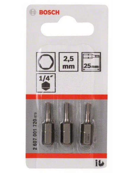 Pack 3 Embouts De Vissage 6 Pans Creux Extra-dure HEX 2.5 Longueur 25 Mm | 2607001720 - Bosch | IFD Outillage 4 Pack 3 Embouts De Vissage 6 Pans Creux Extra-dure HEX 2.5 Longueur 25 Mm | 2607001720 - Bosch | IFD Outillage – Image 2