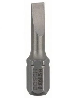 Pack 3 Embouts De Vissage Vis à Tête Fendue Extra-dure S 0.6x4.5 Longueur 25 Mm | 2607001459 - Bosch | IFD Outillage