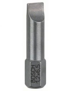 Pack 3 Embouts De Vissage Vis à Tête Fendue Extra-dure S 1.2x6.5 Longueur 25 Mm | 2607001466 - Bosch | IFD Outillage