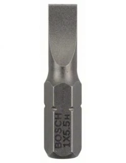 Pack 3 Embouts De Vissage Vis à Tête Fendue Extra-dure S 1x5.5 Longueur 25 Mm | 2607001464 - Bosch | IFD Outillage