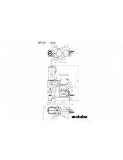 Perceuse Magnétique 1200W En Coffret MAG 50 - 600636500 - Metabo | IFD Outillage -Promos Perceuse - Visseuse Boutique perceuse magnetique 1200w en coffret mag 50 600636500 metabo 2