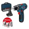 Perceuse-visseuse GSR 12V-15 2Ah + 4Ah + 39 Accessoires + Sacoche | 0615990G6L - Bosch | IFD Outillage